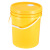 急先锋 加厚塑料圆桶桶20-25L油漆桶宽口机油桶储水桶带油嘴定制 20L白色