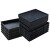 塑料防静电托盘长方形方盘加厚元件盒物料盒零件盒工具周转箱黑色 11号方盘 外尺寸：380*310*28加固mm