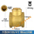 黄铜止回阀水管水泵用逆止阀自来水单向阀 大型DN100(硬密封)(4寸)