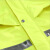 三层复合面料反光雨衣雨裤套装交通路政骑行荧光黄分体式雨衣 荧光黄绿上衣+黑裤子 XL