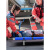 管网工采 消防救援担架折叠担架抢险高质量 不锈钢-蓝色四折担架 配便携包