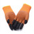 久臻 YSH36 加强指毛圈发泡手套 耐磨防滑浸胶手套 加厚加绒涂胶劳保手套 橙色10双装 