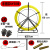 电工穿线神器 管道光缆穿线器穿线机引线器通信穿管器100米穿孔器 #6  50米带架子 粗度（5毫