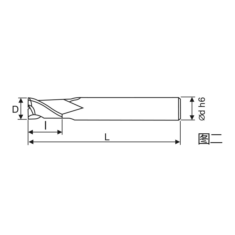 刃天行立铣刀TGM2025-050S04 通用加工2刃 平底铣刀 台湾生产  订制品