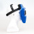 电焊面罩自动变光变色氩弧焊焊工头戴式面卓太阳能全自动 蓝色自动变光
