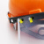 配安全帽式防护面罩劳保眼镜打磨防冲击飞溅支架面屏透明电焊面罩 ABS安全帽+铝合金支架面屏