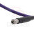 铎铎科技 2.4mm公公铠装线缆组件 紫色编织稳幅稳相屏蔽铠甲射频测试线 50G 0.3米 DCX-4M4M-300G 1根