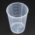 铸固 塑料量杯 透明全刻度量杯pp带盖实验室量杯 50ml带盖(10个) 