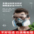 LISM防毒面具全面罩喷漆专用口罩呼吸防护罩防烟全脸防尘面罩放毒氧气 双罐防尘毒7件套+透明眼罩+20片