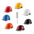 哥尔姆安全帽带护目镜GM712酒红色 工地工人安全头盔abs帽子可定制印字