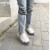 一次性鞋套防水雨天加厚长筒养殖场靴套防滑户外漂流耐磨塑料脚套  透明橡皮筋款（20只）