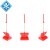 食安库（SHIANKU）清洁工具 直立式带盖防风垃圾铲（无扫帚）红色 150074