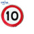 限速标志牌5公里厂区限速限高牌标识圆形20停车场导向牌限宽指示 限速10 40x40cm