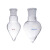 棕色梨形烧瓶 玻璃鸡心瓶 加厚耐高温尖底展示瓶白色标准磨口旋蒸 透明25ml24*29#