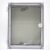云霜   PVC配电箱透明装户外防水腐塑料监控电表箱卡扣基业箱搭扣接线盒   透明盖450*350*180