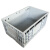 海斯迪克 HKCL-177 加厚euo折叠箱物流箱 塑料工业带翻盖周转箱筐 储物配送箱 蓝色加强盖600*400