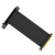 PCI-E 3.0 4.0 x16 显卡延长线 支持3060满算力高速转接线 180度黑色插槽(黑色升级版) PCI-E 3.0 0.5m