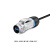 适用于凌科BD24防水连接器usb3.0转接头户外工业USB母接口航空插头插座 BD24型USB金属插头0.5米