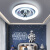 君御儿童房灯男孩卧室灯现代简约星球太空宇航员创意卡通房间吸顶灯 BQ9149500三色LED(蓝
