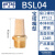 气动电磁阀铜消声器平头节流消音器BESL/BSL M5-01-02-03-4 BSL-044分牙宝塔头消声器