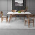 简帛（Janebo）实木岩板餐桌客厅进口白蜡木饭桌实木腿长方形侘寂风设计师款餐台 1.8m实木餐桌 单餐桌