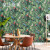 乐活（LOHO）东南亚热带雨林树叶田园花鸟绿色植物叶子墙纸客厅卧室背景墙壁纸 树梢绿231301