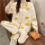 范贝娜少女生女式睡衣女春秋特大码棉长袖甜美韩版龄公主风学生套装宽 3001粉色 XL120140斤