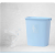 定制摇盖垃圾桶大容量30L40L60L户外物业带盖厨房商用特大号教室 加厚无盖65L蓝色