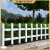 锌钢草坪护栏市政绿化带隔离栏杆U型菜园花园篱笆栅栏折弯型围栏 50cm高焊接款一米的价格