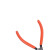 钢盾(SHEFFIELD) 电子水口钳沾塑钳子带弹簧5寸6寸斜口钳剪线钳电工专用工具 6-S035052 