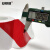 安赛瑞 加厚型地板划线胶带（红/白）75mm×22m 安全警示胶带 PVC划线胶带 14326