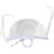 赛瑞佳口罩适用于专用厨师透明微笑厨房定制食堂塑料餐饮餐厅防雾口水飞 透明防雾加高1盒10(可循环使用