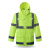 反光雨衣建筑施工保安荧光防水外套环卫保安巡逻防风可印字 205款300D(PU)上衣 M码