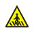聚远 JUYUAN 交通标志牌 指示牌 反光标牌注意行人 直径60cm 带铝槽滑道和76U型卡 需要定制请联系客服