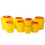 定制利器盒方形锐器盒一次性黄色圆形小锐器筒针头废物垃圾桶 圆形6.5L_联系客服享