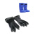 朗固（LANGGU）00级DPL乳胶作业手套手部足部防护组合 黑色