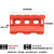 防撞桶塑料水马移动围挡吹塑隔离三孔滚塑护栏墩市政施工注水围栏 吹塑水马 1300*700(红色10斤)