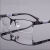 GJXBP定制适用于电焊眼镜焊工专用眼镜男防蓝光辐射半框平光镜 炫酷黑色无度数眼镜防蓝光+ 镜