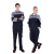 斯卡地尔（Scotoria）夏季工作服套装 分体式长袖工装舒适高棉 CVC1401灰蓝色 1套4XL码