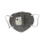 3M  KN95活性炭带阀口罩升级版防雾霾防尘口罩 (耳带式) 20只/盒 灰色9041v