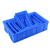 超大号养鱼箱带盖塑料物流胶箱长方形储物带盖胶框养鱼框周转养龟 蓝色加厚2#65x41x16无盖子