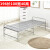 LISM适用于折叠床单人床双人床出租房简易午休床经济型1.2米铁床钢丝 【加长】加厚一米宽铁条床