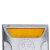 冰禹 BYlf-553 铸铝道钉 反光轮廓标道钉突起路标路面反光标 铸铝道钉黄白 10*10cm