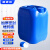新诺达加厚食用级堆码桶油桶危废液桶化工桶塑料桶方形水桶包装桶耐酸碱酒桶 25L蓝色加厚款