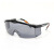 霍尼韦尔100110加强防刮擦防雾护目镜S200A系列黑蓝镜框平光眼镜 100100