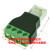 RJ45转485新款绿色端子4p免焊 接线方式 A接1/B接2/C接3/D接4