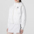 阿迪达斯（adidas）外套女装 2024春季新款运动休闲服梭织防风透气连帽开衫夹克上衣 HE9959/白色 S