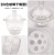 玻璃干燥器皿400mm盖子瓷板全套大小240 300透明真空干燥器实验室 透明18cm真空干燥器