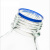 佑工信 透明丝口玻璃瓶 螺纹口带刻度螺口试剂瓶样品瓶 蓝盖试剂瓶 单位：个 中性料500ml（5个） 