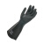 三蝶153工业橡胶手套 加长耐酸碱手套 渔业防水防滑手套卷边 5双 60cm 黑色 定制